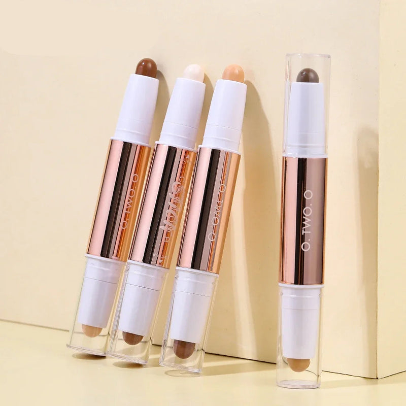 O.TWO.O Double-Ended Contour & Concealer Stick - Waterproof Matte Finish