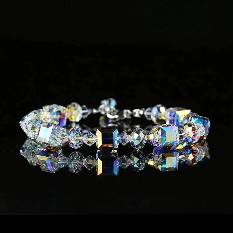 Delysia King Crystal Cube Bracelet - Women's Fashion Jewelry