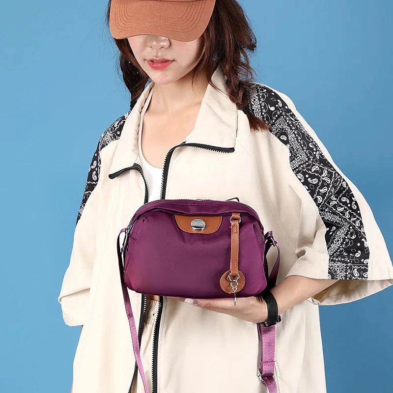 Waterproof Nylon Crossbody Bag - Large Capacity Designer Handbag