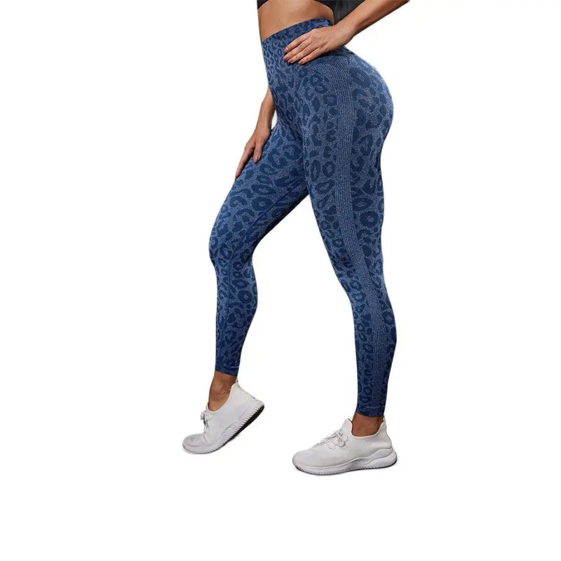 Women's High-Waist Seamless Yoga Leggings with Scrunch Detail